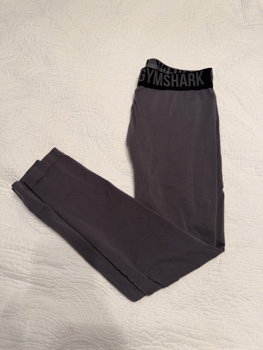 Gymshark  Charcoal Joggers with Branded Waistband